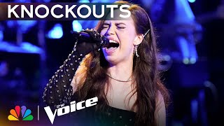 Mara Justines Enchanting Performance of Harry Nilssons quotWithout Youquot  The Voice Knockouts  NBC [upl. by Kendry474]