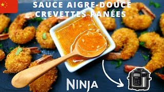 recette sauce aigre douce avec crevettes panées NINJA FOODI [upl. by Miun]