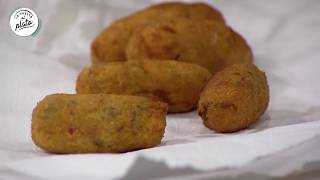 La Vuelta al Plato  Croquetas de carne y camarón [upl. by Shayla]