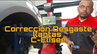 Como eliminar desgaste de llantas delanteras C Eliysee [upl. by Trinatte]