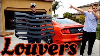 Installing Louvers On The Ecoboost Mustang [upl. by Aseneg459]