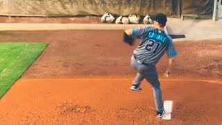 4K Zack Greinke pitchingDodgers stadium [upl. by Laehplar240]