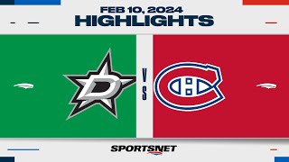 NHL Highlights  Stars vs Canadiens  February 10 2024 [upl. by Sarge]