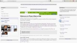 Plone 4 Demo  How to manage portlets [upl. by Oicnanev64]