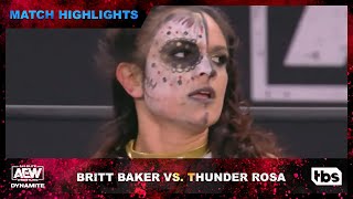 Tensions Rise Between Dr Britt Baker DMD and Thunder Rosa [upl. by Skvorak]