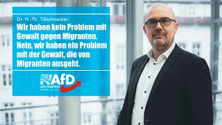 Tillschneider Wir haben ein Problem mit der Gewalt die von Migranten ausgeht [upl. by Jamie126]