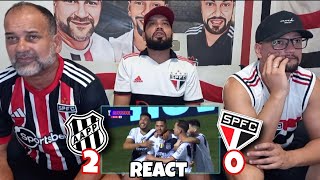 REACT PONTE PRETA 2X0 SÃO PAULO  PERDEMOS A INVENCIBILIDADE EM 2024 [upl. by Marcin]