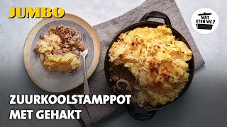 Wat eten we Zuurkoolstamppot met gehakt [upl. by Karol]