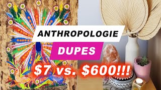 ANTHROPOLOGIE HOME DECOR DUPES THRIFTING AND BOHO ROOM STYLING [upl. by Quincy812]