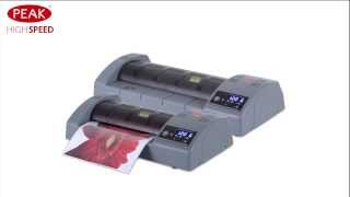 Peak High Speed PHS 330 amp PHS 450 Pouch Laminators Video [upl. by Madonna]