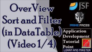 JSF Tutorials for Beginners  Overview of sortfilter and different layout using Datatable Part 14 [upl. by Gnilhsa327]