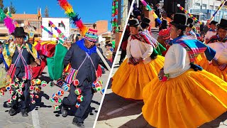 Danza WAKA TINKI de cantón VILLA MACAMACA en el aniversario de ANCORAIMES prov Omasuyos  La Paz [upl. by Nevanod]