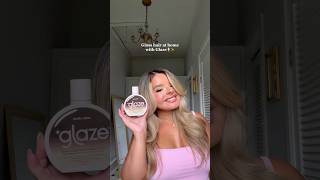 Glossy hair at home with glaze hair glaze glossyhair athomehair haircolor brassyhair [upl. by Enitsirc]