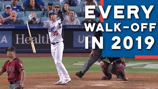 Every Dodgers WalkOff in 2019  2020 [upl. by Enedan]