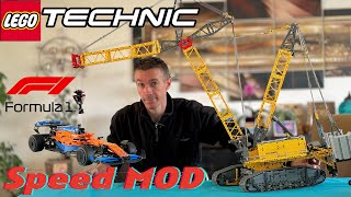 LEGO TECHNIC LIEBHERR LR 13000 42146 SPEED mod lego crane tutorial tuto [upl. by Adnirak]