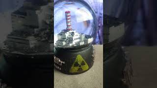 Chernobyl snowglobe with Cherenkov effect  Снежный шар с ЧАЭС с эффектом Черенкова [upl. by Inahpit]