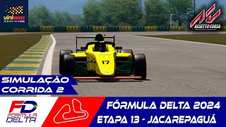 Fórmula Delta 2024  Etapa 13  Jacarepaguá  CORRIDA 2 Assetto Corsa [upl. by Eilrac]