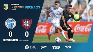 TorneoBinance  Fecha 23  resumen de Godoy Cruz  San Lorenzo [upl. by Leamhsi]