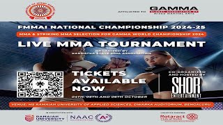 FMMAI NATIONAL MMA CHAMPIONSHIP 2024  DAY 2 LIVE STREAM  Bangalore  MMA in India [upl. by Arriaes822]