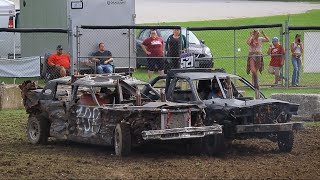 Alvinston V8 Straight Stock 2024 Demolition Derby [upl. by Anirres]