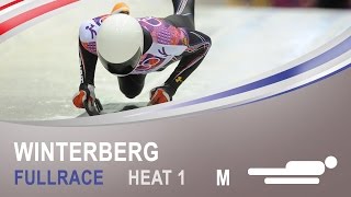 Winterberg  Mens Skeleton Heat 1 World Championships 2015  FIBT Official [upl. by Margit]