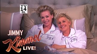 Jimmy Kimmel Surprises Ellen and Portia After the Oscars [upl. by Rheta559]