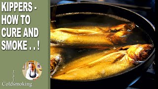 KIPPERS  HOW TO CURE AND SMOKE  Cold Smoked Kippers [upl. by Hailahk]