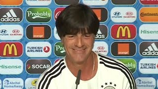 German Coach Joachim Loew Apolgises For His Controversial quotHabitsquot During Euro 2016 Opener [upl. by Yenial]