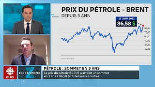 Zone économie  Le pétrole à 100  le baril [upl. by Hu916]