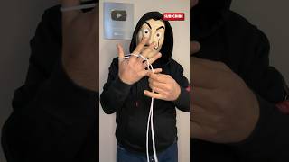 Simple rope trick tutorial 🎩🪄 tricks magic trending viral trend viralvideo ytshorts [upl. by Eigger]