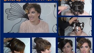 MECHAS BALAYAGE CON COLETAS EN PELO CORTO [upl. by Nawk]