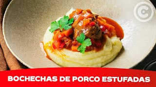 Como fazer Bochechas de Porco Estufadas  Receita de Carne [upl. by Ebocaj]