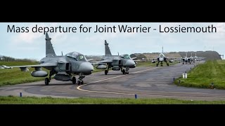 The 3pm massed departure at RAF Lossiemouth  JW 14 [upl. by Enivid]