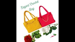 Get Ready for a Stylish Summer  Learn How to Crochet a New Handbag Model [upl. by Itsim]