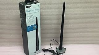 Terk Tower indoor AMFM HD Radio antenna review amp test [upl. by Lucio387]