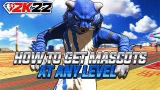 NEW HOW TO UNLOCK MASCOTS AT ANY LEVEL IN NBA 2K22 LEVEL 1 MASCOTS [upl. by Matazzoni]