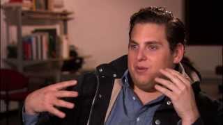 The Wolf of Wall Street Jonah Hill quotDonnie Azoffquot On Set Interview  ScreenSlam [upl. by Ashely268]