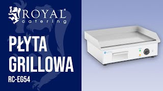 Płyta grillowa RCEG54  Royal Catering  Prezentacja produktu [upl. by Nuarb]