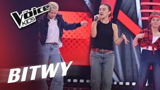 Porris Zalewska Gregor Płócienniczak  „Moves Like Jagger”  Bitwy  The Voice Kids Poland 7 [upl. by Aztiley]