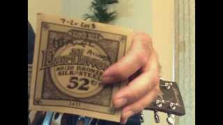 Ernie Ball Earthwood 8020 Bronze Silk Steel Guitar Strings 011 REVIEW [upl. by Eileme210]