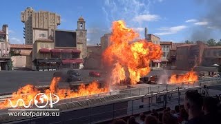 Disneyland Paris  Moteurs Action Stunt Show Spectacular 2015  Walt Disney Studios Paris HD [upl. by Arabeila40]