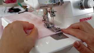 Tutorial how to thread a cover stitch with the BERNINA overlocker  serger L 220 [upl. by Htebharas]