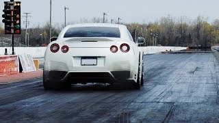 1100hp Nissan GTR  AROUND THE BLOCK [upl. by Aitercal147]