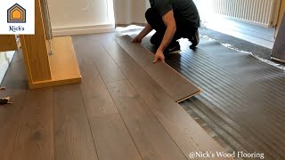 How To Install Laminate Flooring For Beginners [upl. by Rehpotsihrc]