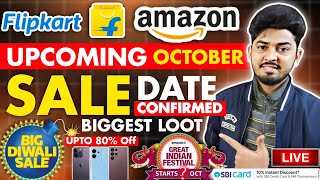 Upcoming Sale On Flipkart And Amazon September 2024  Flipkart Big Diwali Sale  Amazon Great Indian [upl. by Vinni]