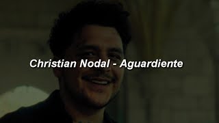 Christian Nodal  Aguardiente 💔 LETRA [upl. by Anoyet787]