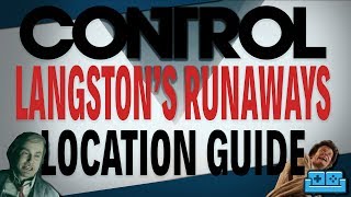 CONTROL  LANGSTONS RUNAWAYS  ALTERED ITEMS LOCATION GUIDE [upl. by Asiuqram]