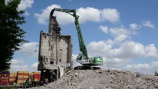 Caterpillar 345C UHD demolition excavator Beelen Sloopwerken [upl. by Ener]