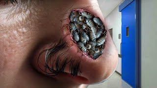 ASMR Animation Dont Lose Hopes  ASMR Deep Cleaning Naak Treatment  ASMR Bulk Larva [upl. by Shayla]