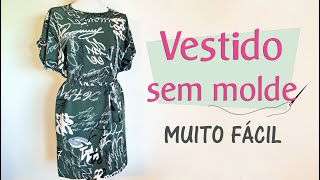 Como fazer um lindo vestido em dois minutos e sem costura [upl. by Bill]